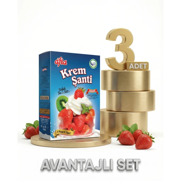 Afia Sade Krem Şanti 3x150 Gr ürün görseli 1