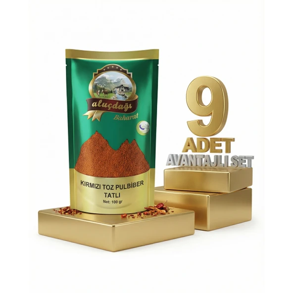 Aluçdağı Pul Biber 9x100 Gr ürün görseli 1
