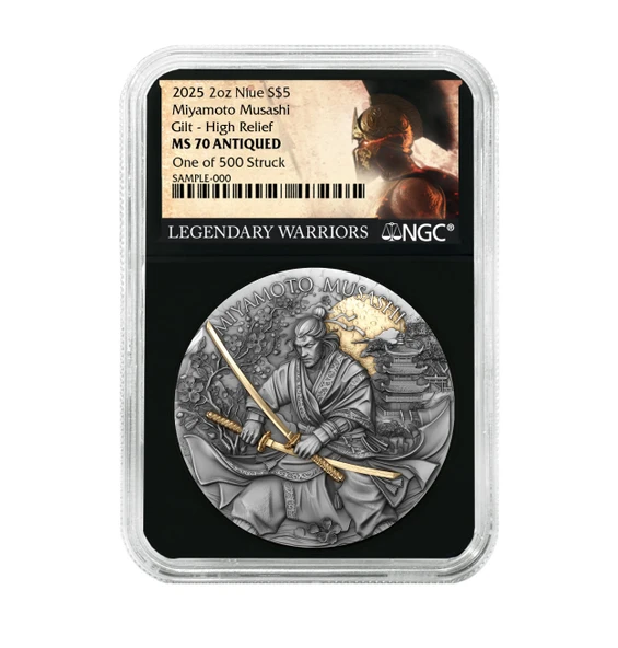 AgaKulche Samuray Gümüş Sikke Coin ürün görseli 1