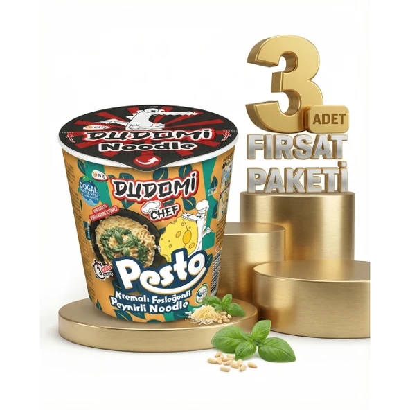 Dudomi Bardak Kremalı Pesto Soslu 3x80 Gr ürün görseli 1