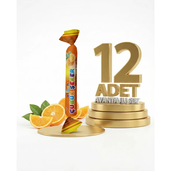 Afia Afibon Portakallı Çubuk Şeker 12x6,7 Gr ürün görseli 1