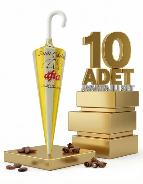 Afia Şemsiye Çikolata 10x25 Gr - Resim 2