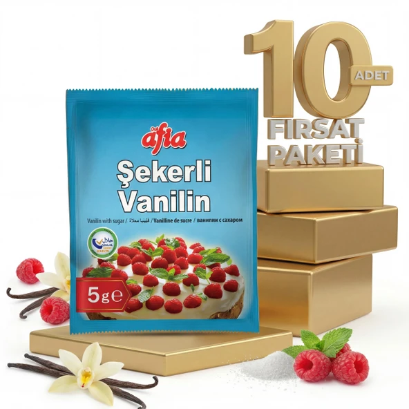 Afia Şekerli Vanilin 10x10lu ürün görseli 1