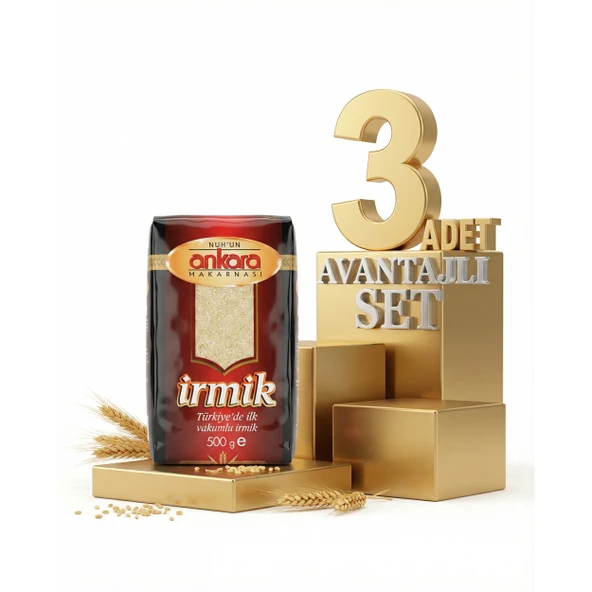 Ankara İrmik 3x500 Gr ürün görseli 1