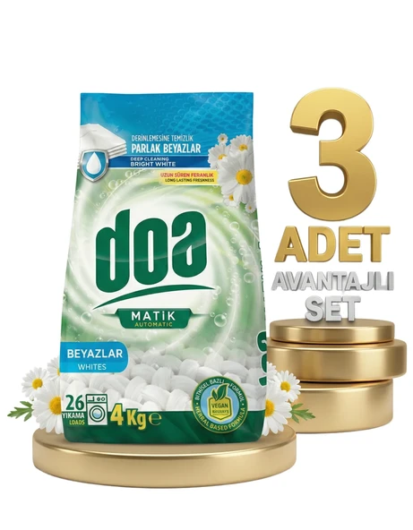 Doa Matik Deterjan Beyazlar 3x4 Kg - Resim 2