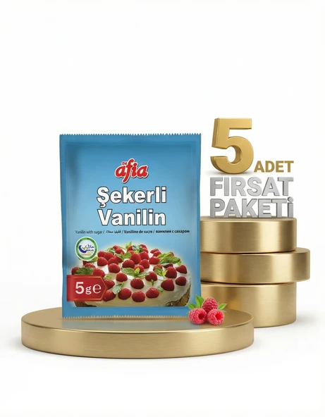 Afia Şekerli Vanilin 5x10lu - Resim 2