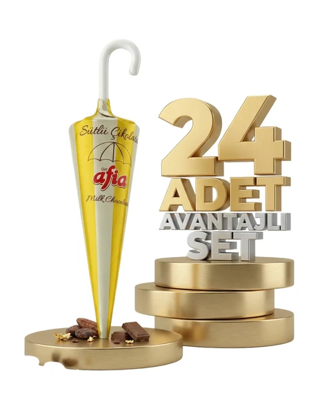 Afia Şemsiye Çikolata 24x25 Gr - Resim 2
