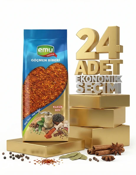 Emu Göçmen  Acı Pul Biber 24x40 Gr - Resim 2