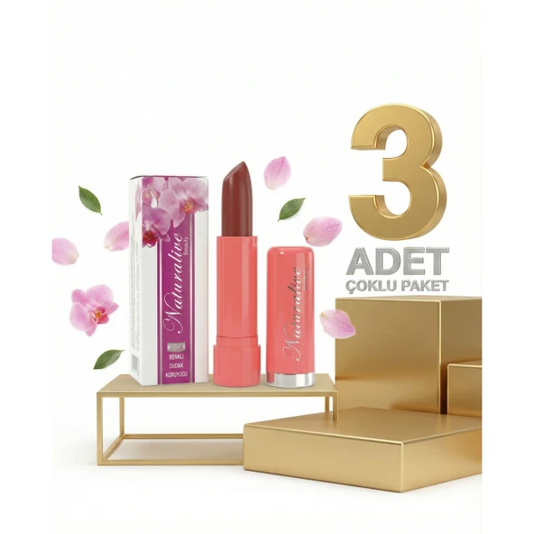 Naturalive Doğal Renkli Dudak Kremi 3x6 Gr ürün görseli 1