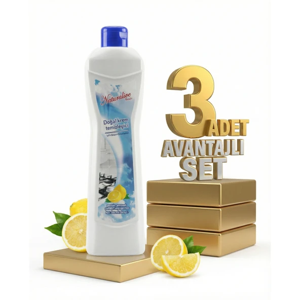 Naturalive Doğal Krem Temizleyici 3x700 Gr ürün görseli 1