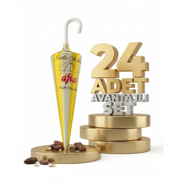 Afia Şemsiye Çikolata 24x25 Gr ürün görseli 1