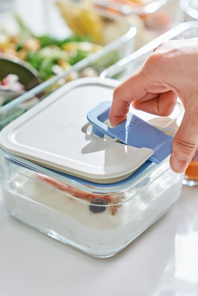 NEOFLAM PERFECT SEAL KARE CAM SAKLAMA KABI BEJ 500ML ürün görseli 1