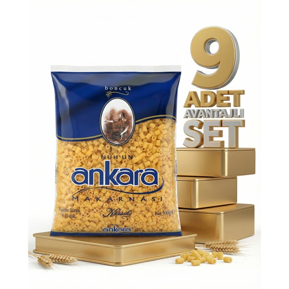 Ankara Boncuk Makarna 9x500 Gr ürün görseli 1