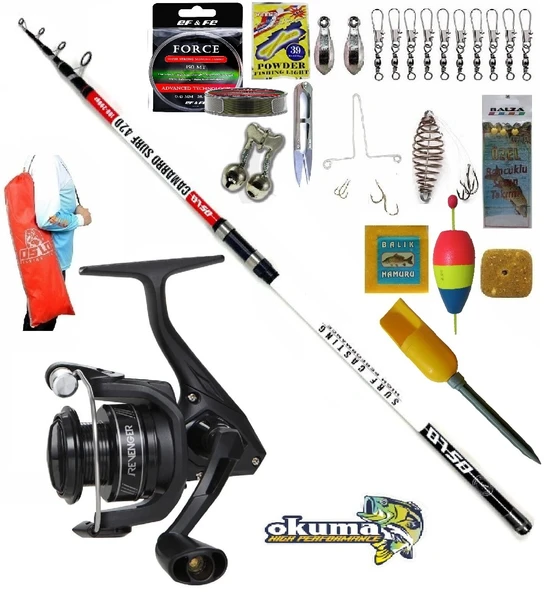 Okuma Revenger Rv-6000A 420cm 100-200gr Camarro Profesyonel Sazan Kıyı Olta Takımı Seti ürün görseli 1
