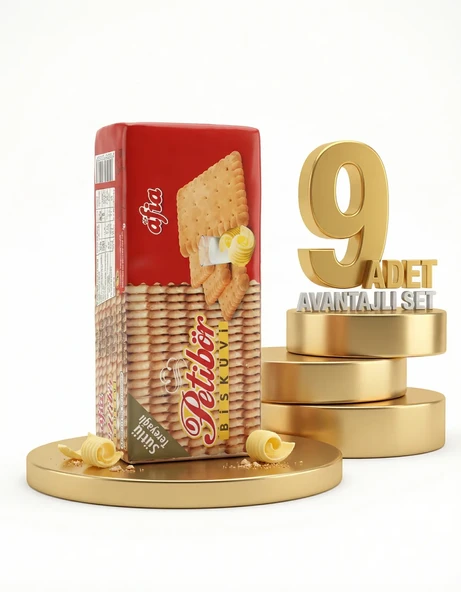Afia Sade Petibör Bisküvi 9x180 Gr ürün görseli 1