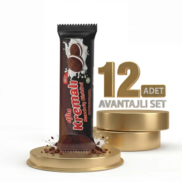 Afia Kakao Kremalı Sandviç Bisküvi 12x60 Gr ürün görseli 1
