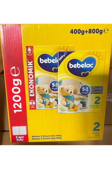 Bebelac 2 Devam Sütü 800 Gr + 400 Gr ürün görseli 1