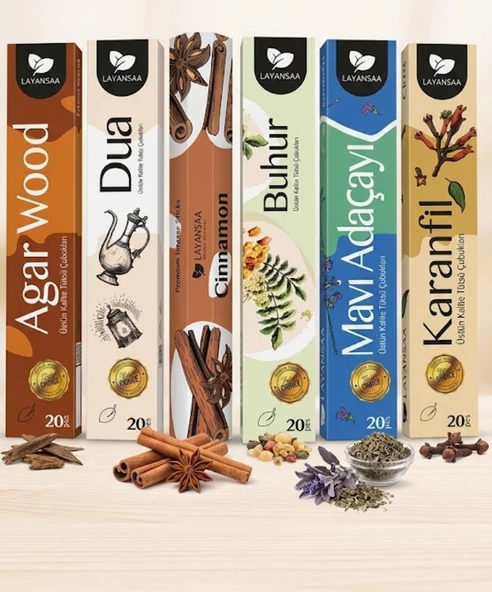 Tütsü 6 paket karma 120 çubuk ürün görseli 1
