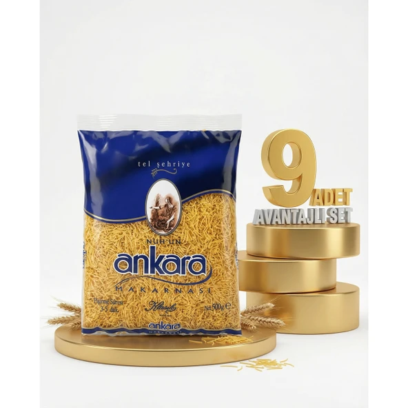 Ankara Makarna Tel Şehriye 9x500 Gr ürün görseli 1