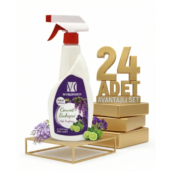 Worldchem Oda Parfümü Cennet Bahçesi 24x500 Ml ürün görseli 1