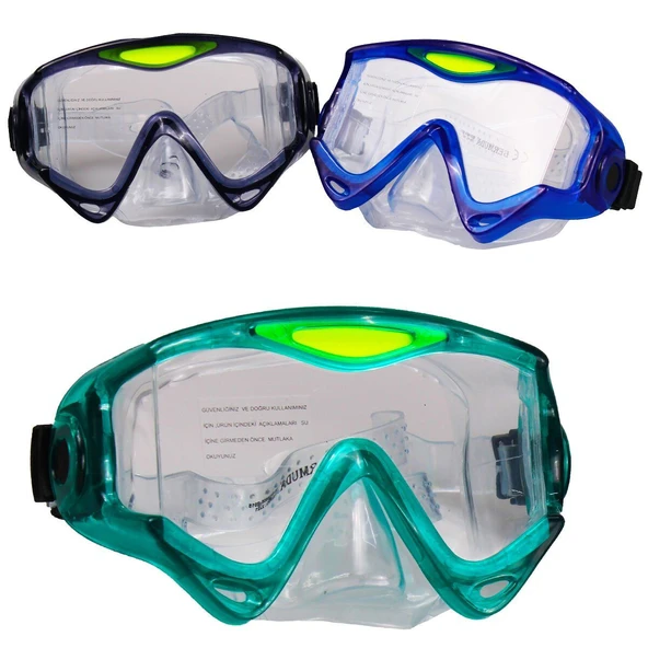 BERMUDA 2363/A MASKE DELUX DAPHNE VAKUMLU SARI / YEŞİL ürün görseli 1