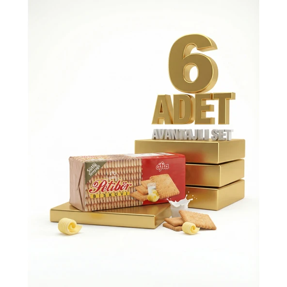 Afia Sade Petibör Bisküvi 6x180 Gr - Resim 2