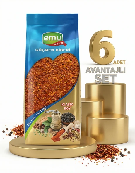Emu Göçmen  Acı Pul Biber 6x40 Gr - Resim 2