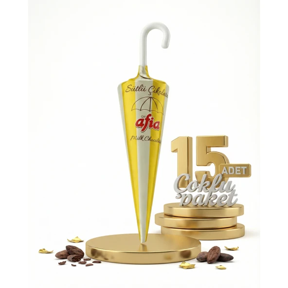 Afia Şemsiye Çikolata 15x25 Gr ürün görseli 1