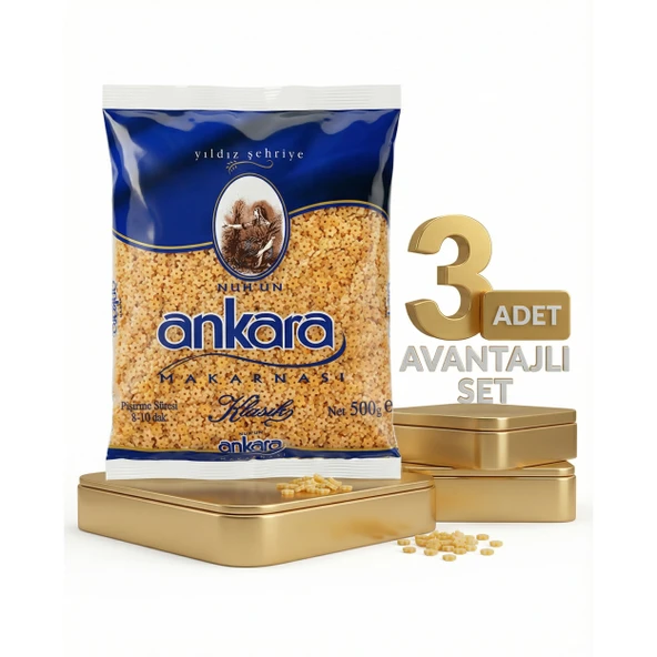 Ankara Yıldız Şehriye Makarna 3x500 Gr ürün görseli 1
