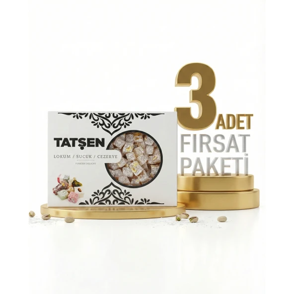 Tatşen Fındıklı Kuş Lokumu H.cevizli 3x500 Gr ürün görseli 1