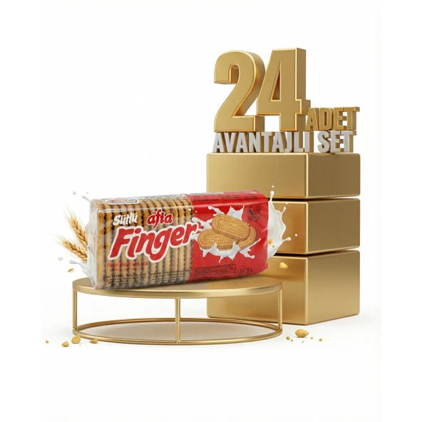 Afia Sütlü Finger Bisküvi 24x140 Gr ürün görseli 1