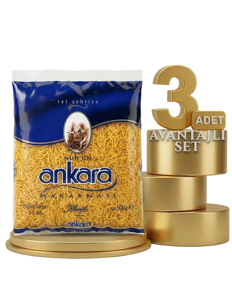 Ankara Makarna Tel Şehriye 3x500 Gr ürün görseli 1