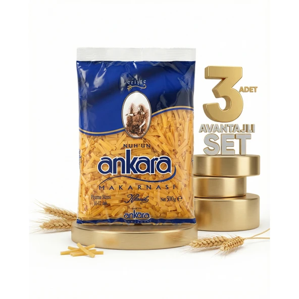 Ankara Erişte Makarna 3x500 Gr ürün görseli 1