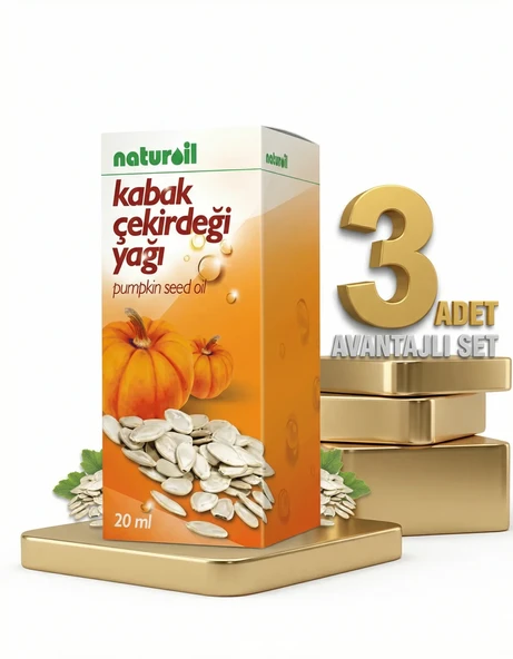 Naturoil Kabak Çekirdeği Yağı 3x20 Cc ürün görseli 1