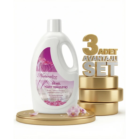 Naturalive Genel Yüzey Temizleyici 3x2,5 Lt ürün görseli 1