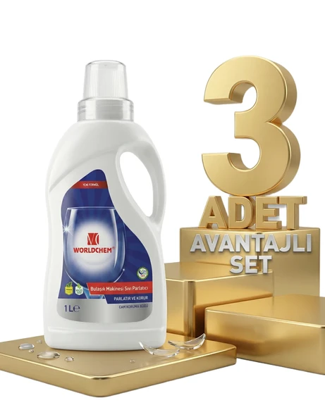 Worldchem Bulaşık Parlatıcı 3x1 Lt - Resim 2