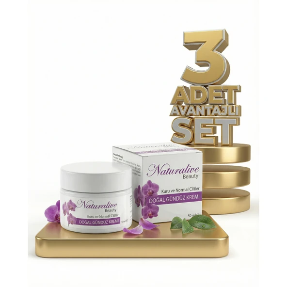 Naturalive Kuru Doğal Gündüz Kremi 3x50 Ml ürün görseli 1