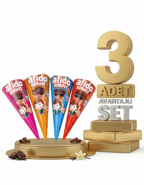 Afia Afido Kornet 3x25 Gr - Resim 2