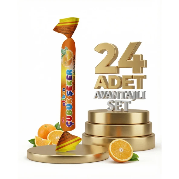 Afia Afibon Portakallı Çubuk Şeker 24x6,7 Gr ürün görseli 1