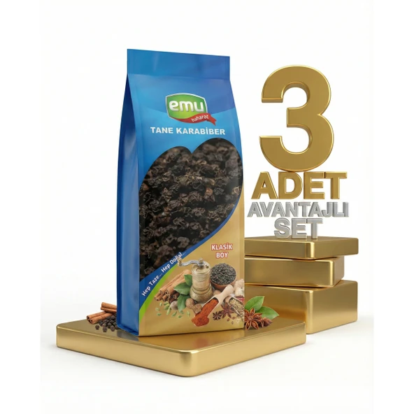 Emu Karabiber Tane 3x40 Gr ürün görseli 1