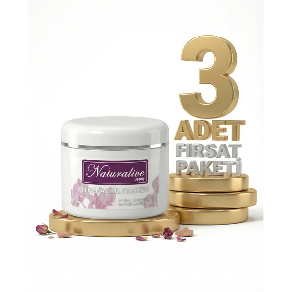 Naturalive Mineral Kil Maskesi 3x150 Gr ürün görseli 1