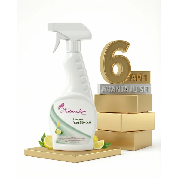 Naturalive Limonlu Yağ Çözücü 6x500 Ml ürün görseli 1