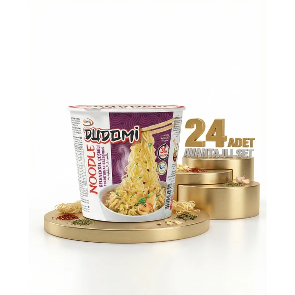 Dudomi Bardak Geneksel Çeşnili Noodle 24x60 Gr ürün görseli 1