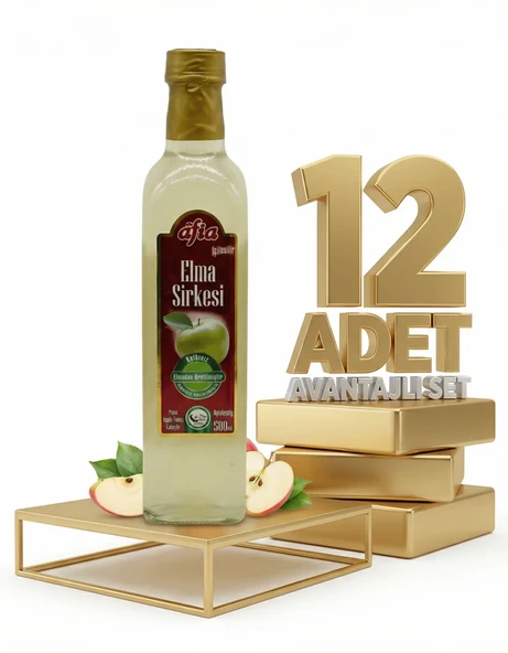 Afia Elma Sirkesi Cam Şişe 12x500 Ml ürün görseli 1
