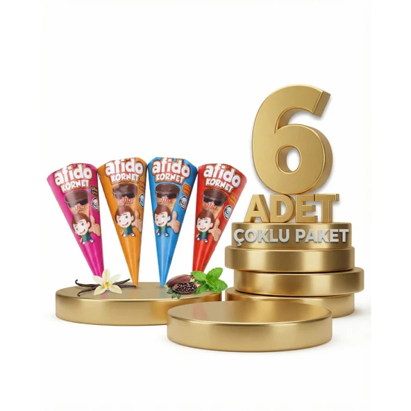 Afia Afido Kornet 6x25 Gr ürün görseli 1