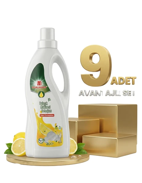 Worldchem Bulaşık Makine Deterjanı 9x2 Lt ürün görseli 1
