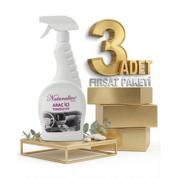 Naturalive Araç İçi Temizleyici 3x500 Ml ürün görseli 1
