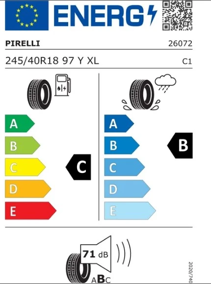 PİRELLİ XL CINTURATO P7 RFT (MOE) 245/40R18 97Y Yaz Lastiği - 2022 ürün görseli 1