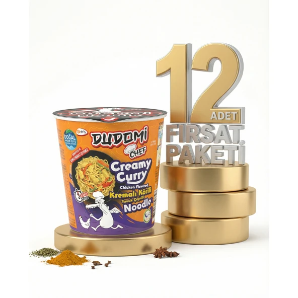Dudomi Bardak Kremalı Körili Tavuk 12x80 Gr ürün görseli 1