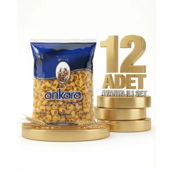 Ankara Mantı Makarna 12x500 Gr ürün görseli 1